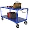 Vestil Ergo Handle Cart, Steel, 2400 lb Load Capacity, 2 Shelves, 60" L, 30" W DH-MR2-3060 - alternate 4
